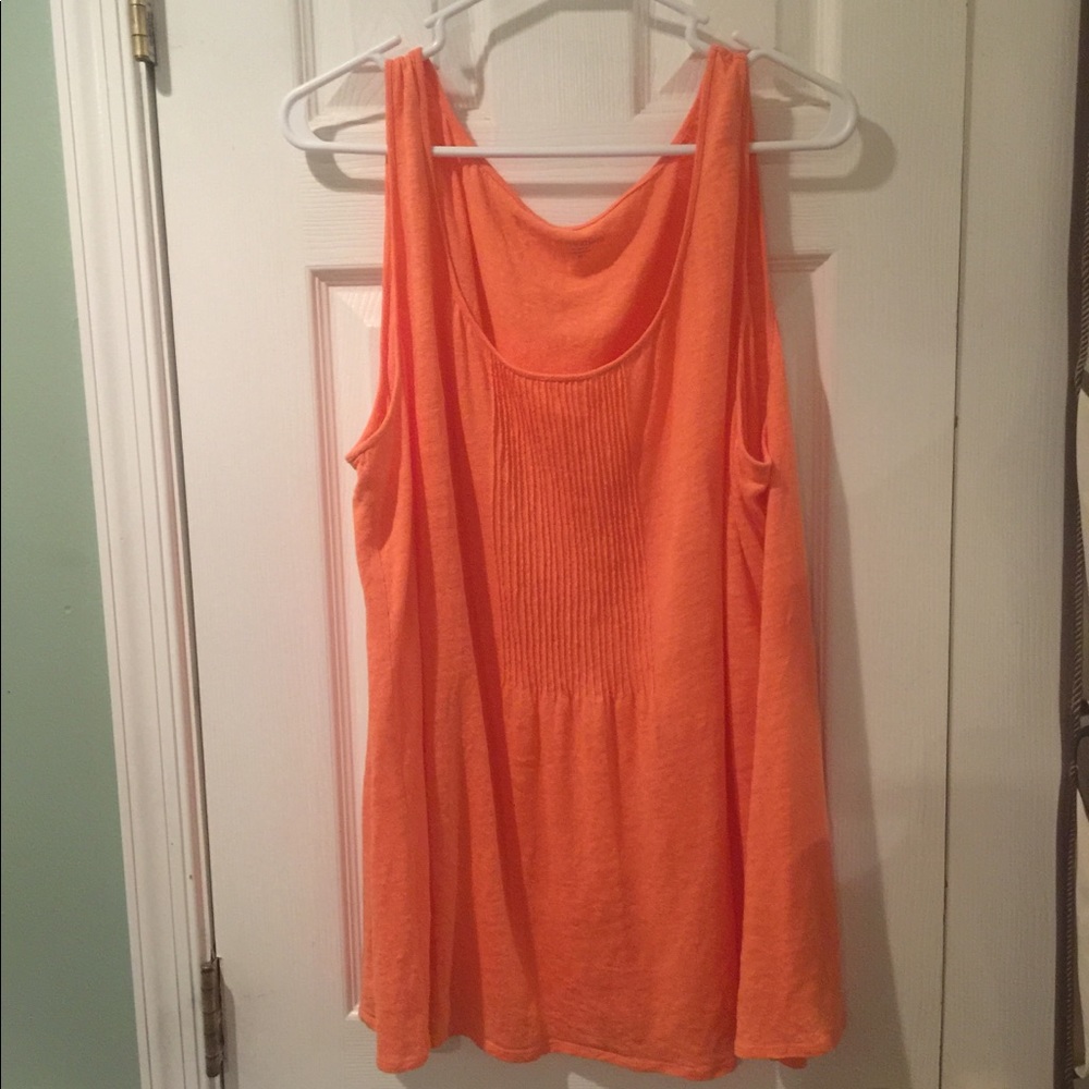 Eileen Fisher 100% linen sleeveless tank top 2x